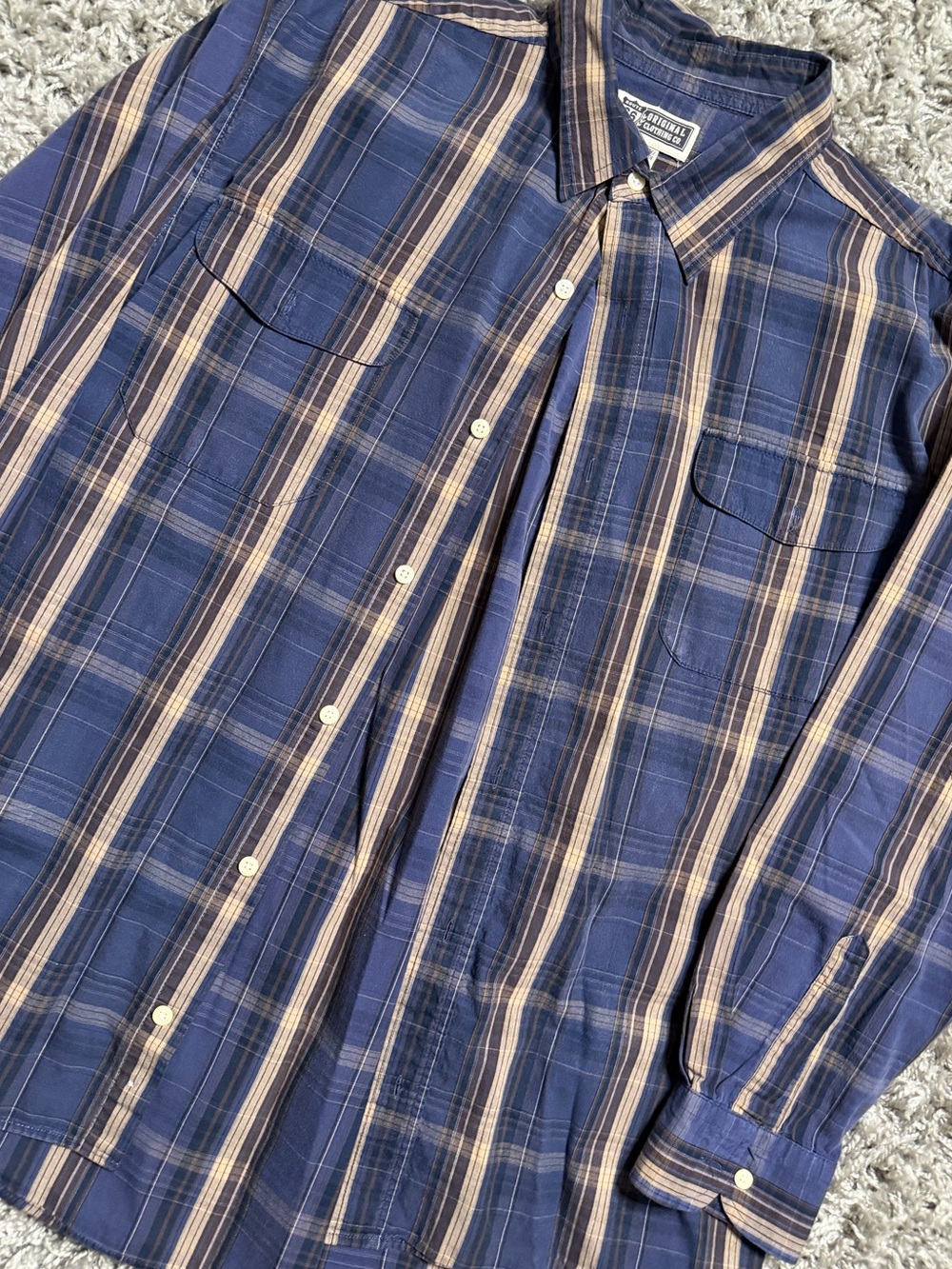 2000s Route 66 Plaid Button Down Shirt